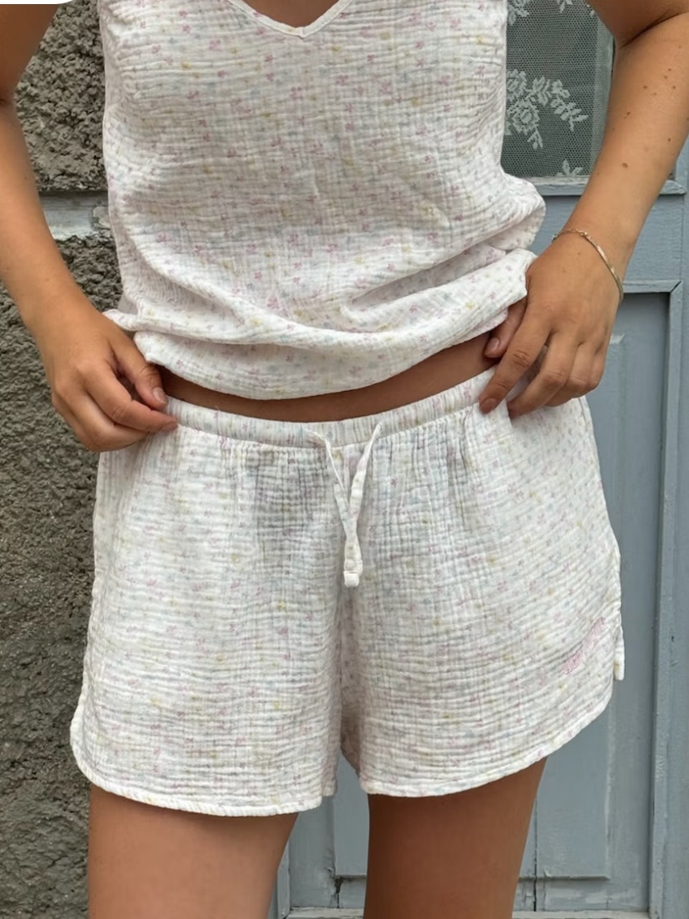Djerf Avenue Muslin Shorts Summer Field